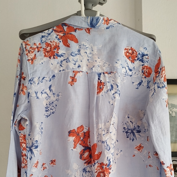 M&S Linen Button down Shirt - Picture 10 of 11